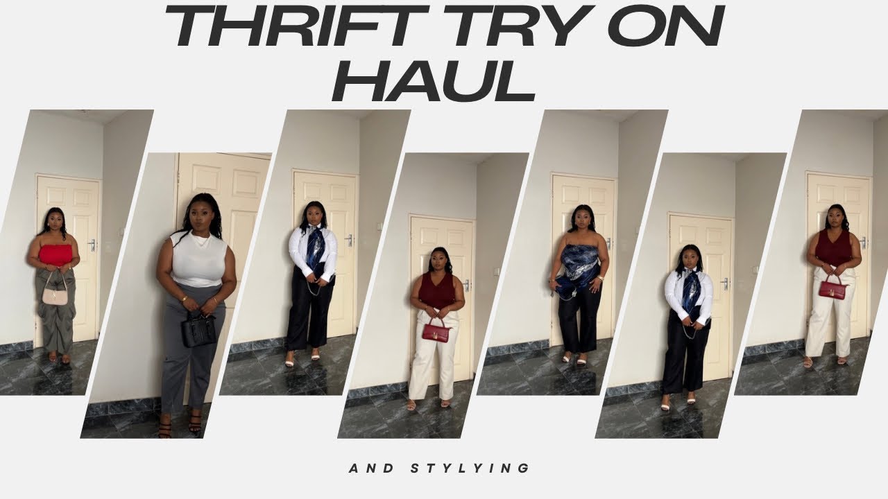 Secondhand Style Steals 👖 Thrifted Pants Try-On & Outfit Inspo