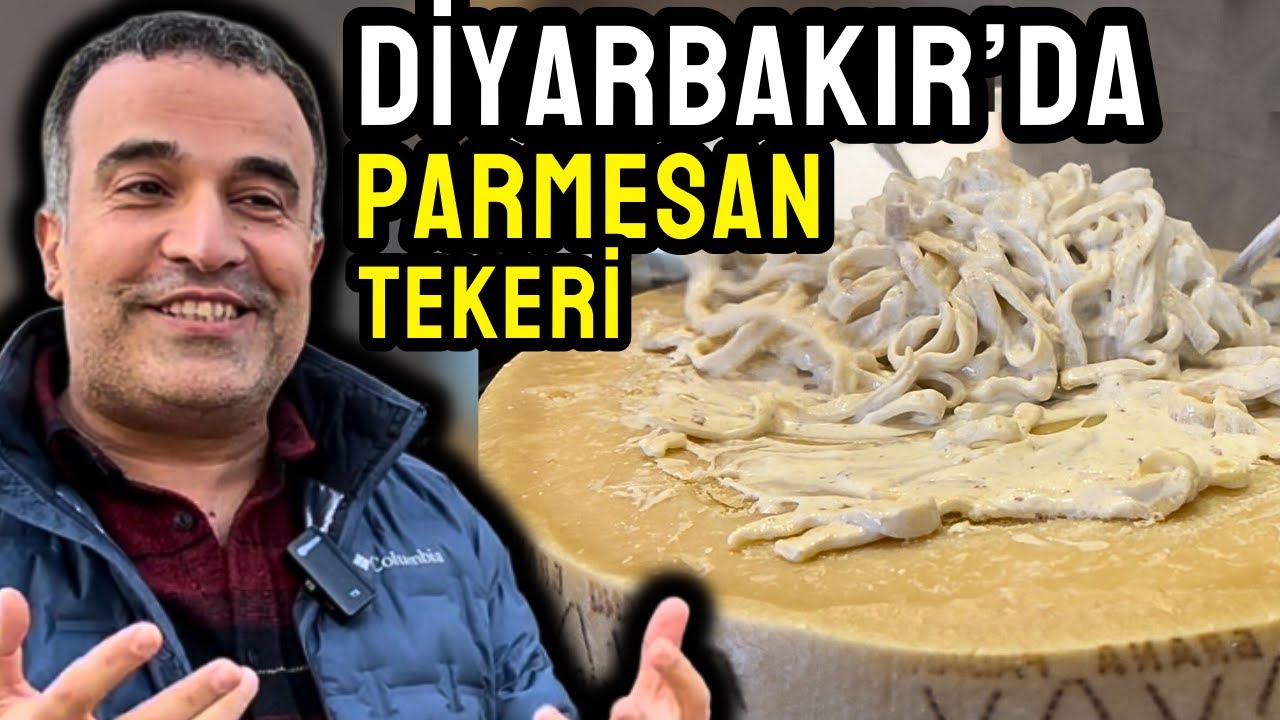 Diyarbakır'da Parmesan tekerinde Fettuccine yedik