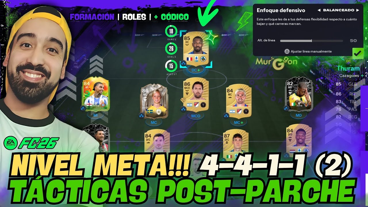 ✅ DESCUBR&Iacute; LA FORMACI&Oacute;N 4-4-1-1 (2) QUE TE HAR&Aacute; GANAR PARTIDOS EN FC26 META