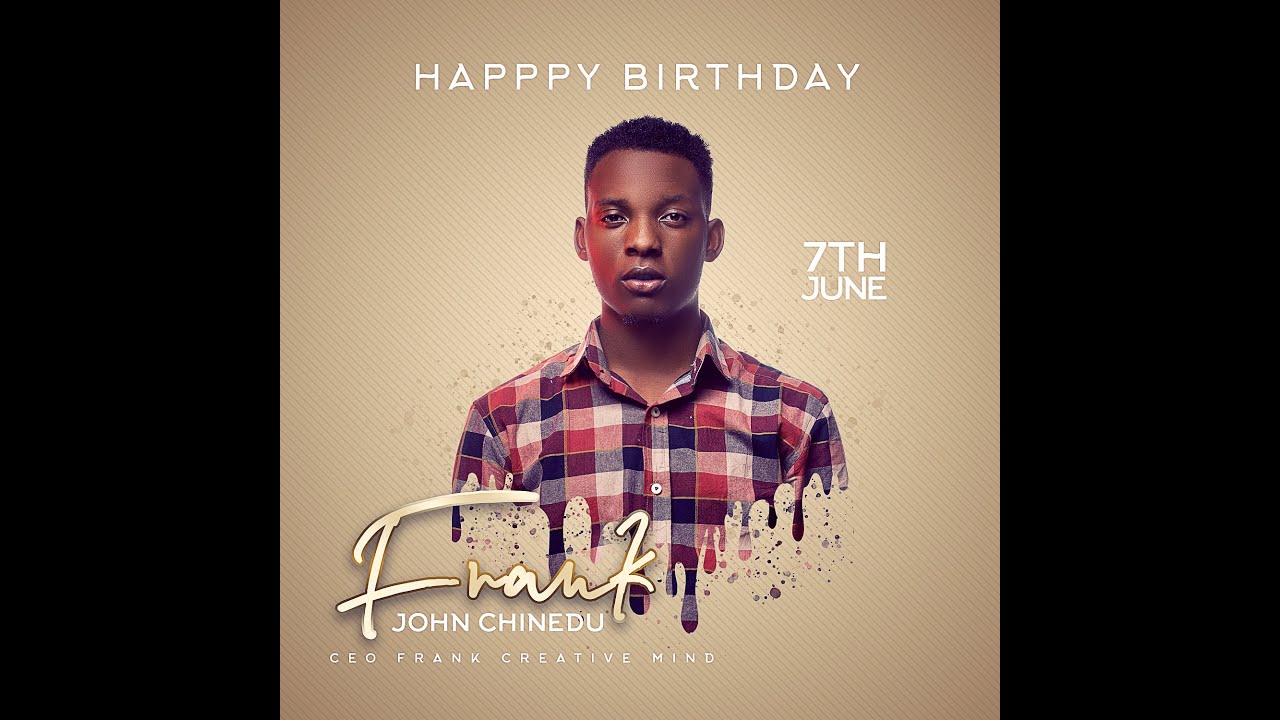Drip effect Birthday Art Design Photoshop 2020 Tutorial