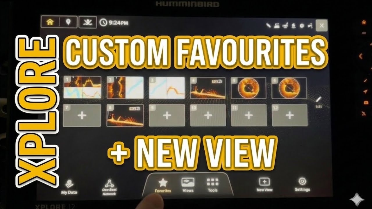 Humminbird XPlore: лучшие ракурсы, легко найти избранные.