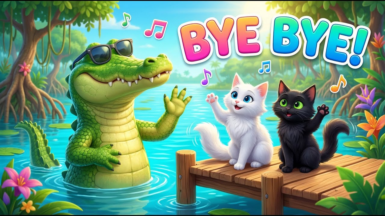 Episode Four: See You Later Alligator Song 🐊 | Fun Goodbye Song | Educational Videos for Kids
