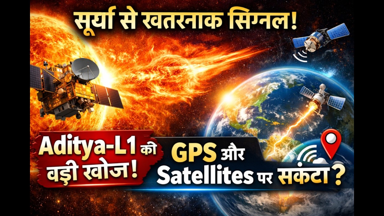 भारतीय वैज्ञानिकों का बड़ा सौर खोज प्रदर्शन |Aditya-L1 से Earth के GPS & Satellites को खतरा या बचाव?