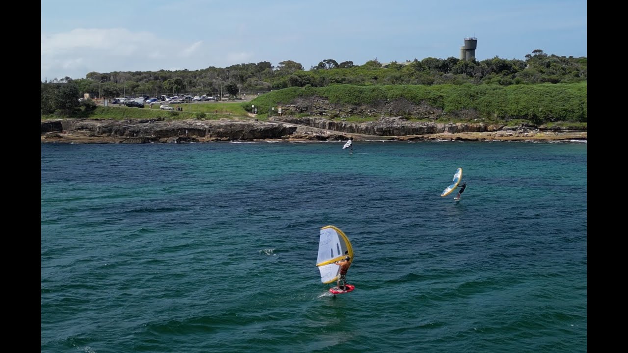 A wing foil session somewhere in Sydney
