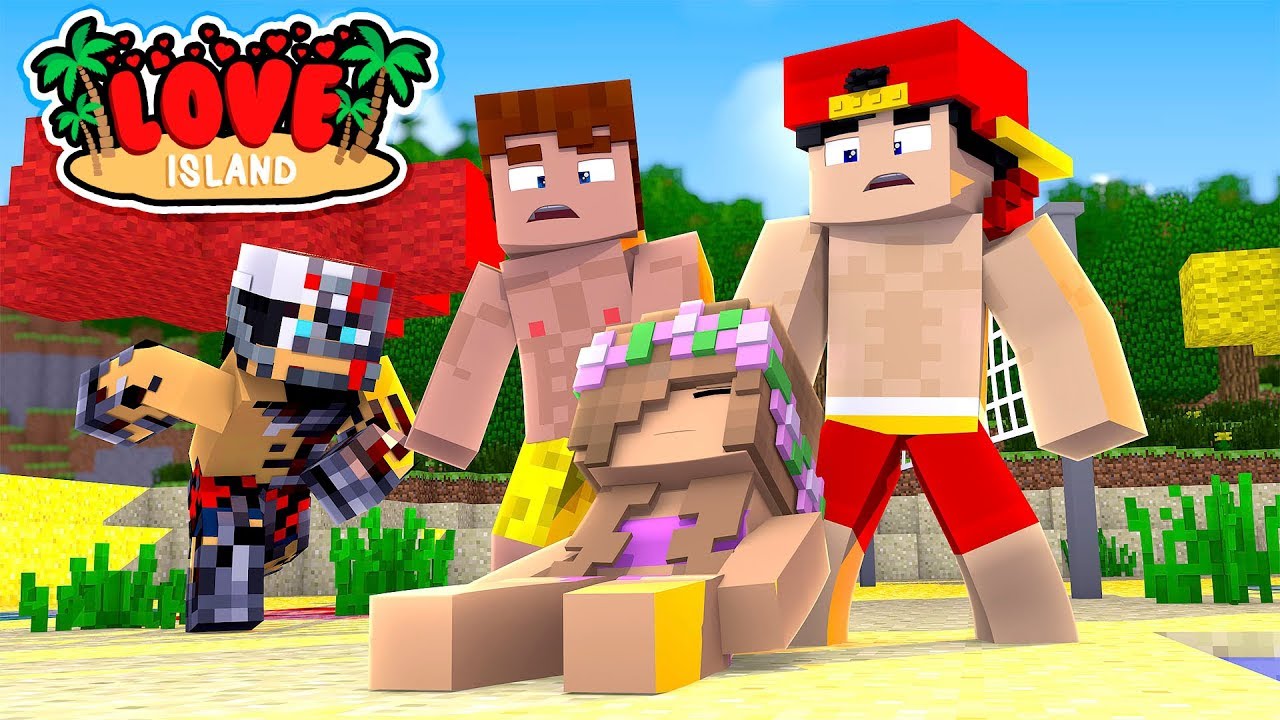 Minecraft LOVE ISLAND - SAVING LITTLE KELLY FROM EVIL ROBOT RAVEN!!