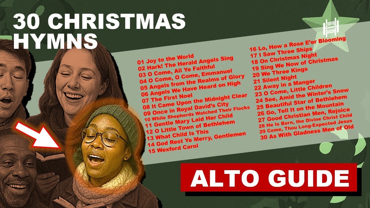 Complete ALTO Christmas Collection – 30 Carols with Animated Score