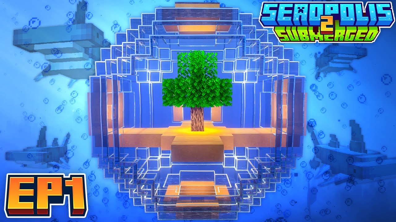 Minecraft Submerged 2 | A NEW GENERATION OF UNDERWATER SKYBLOCK! EP1 [Modded Questing Seablock]