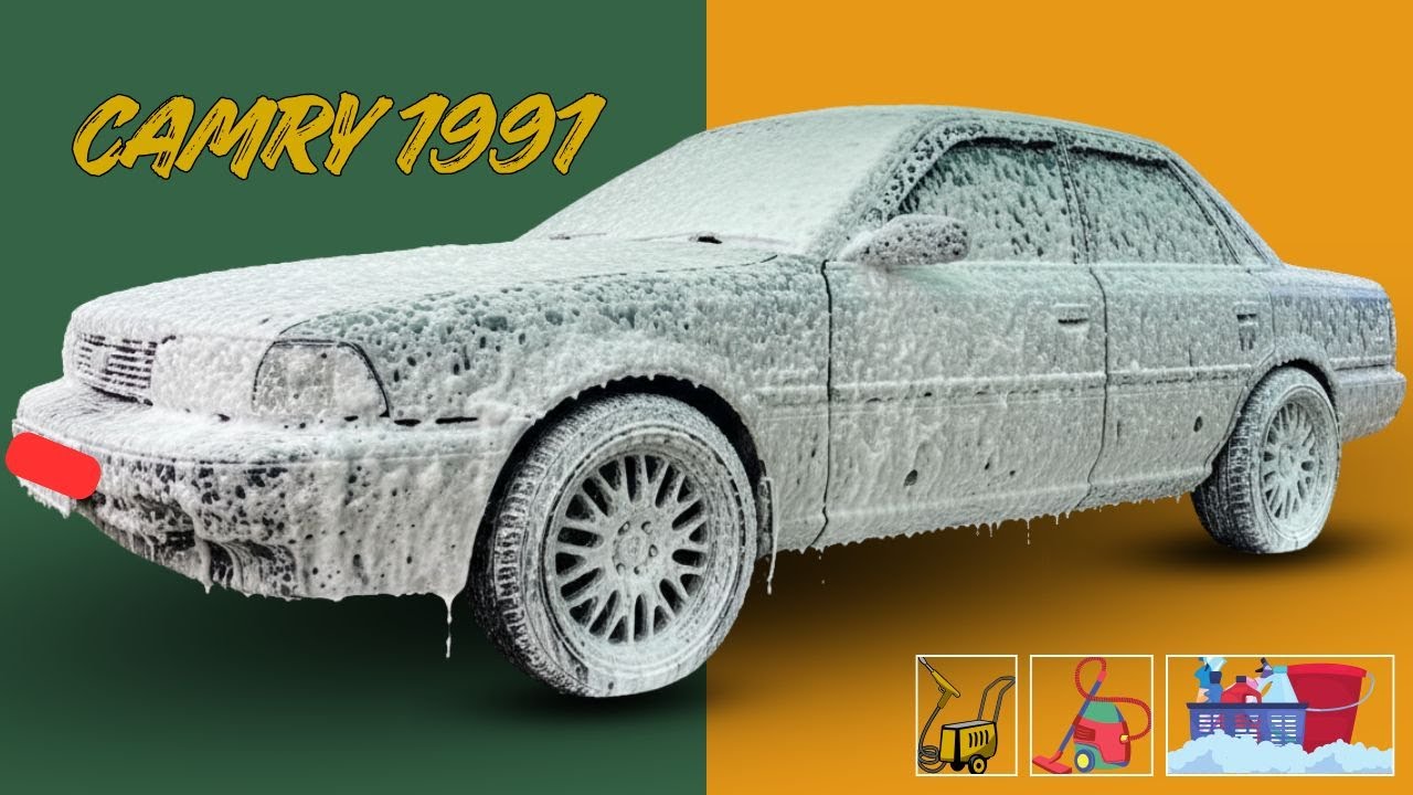 35-Year-Old Toyota Camry 1991 Gets an INSANE Deep Clean 😱 | Classic Car Wash ASMR