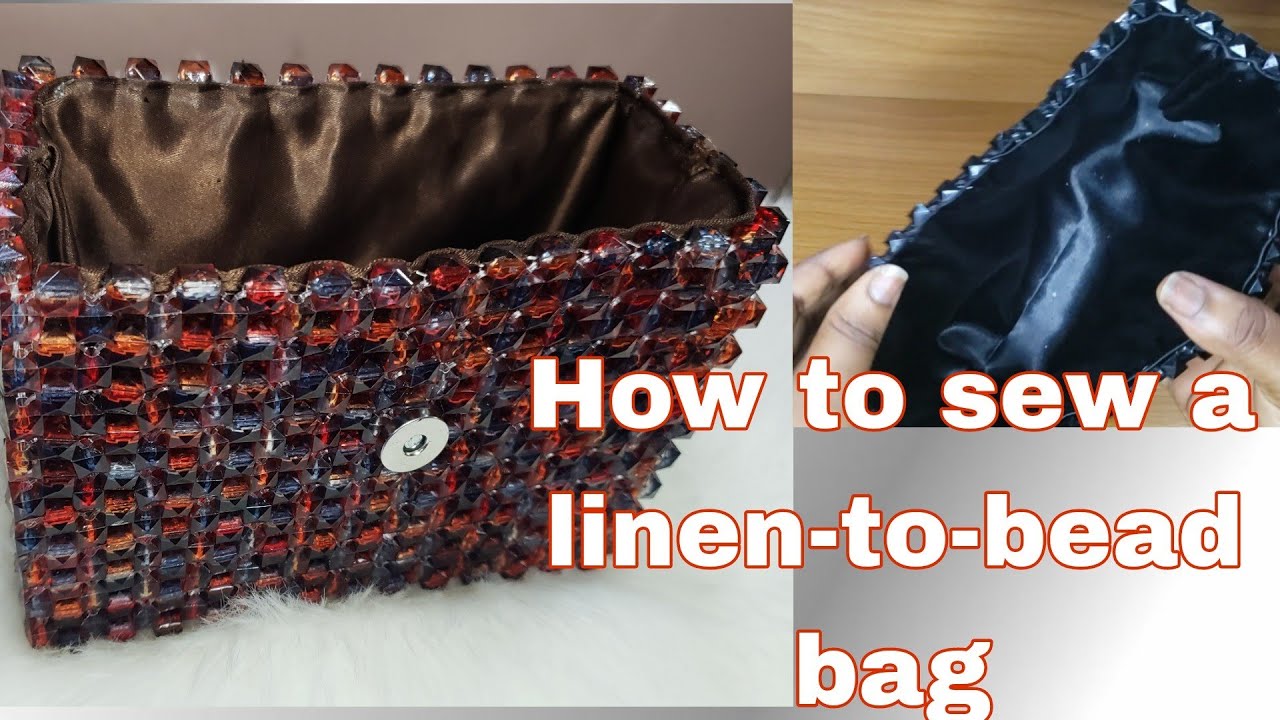 EASY STEPS ON HOW  TO SEW A LINEN-TO-BEAD BAG | DIY | TUTORIAL