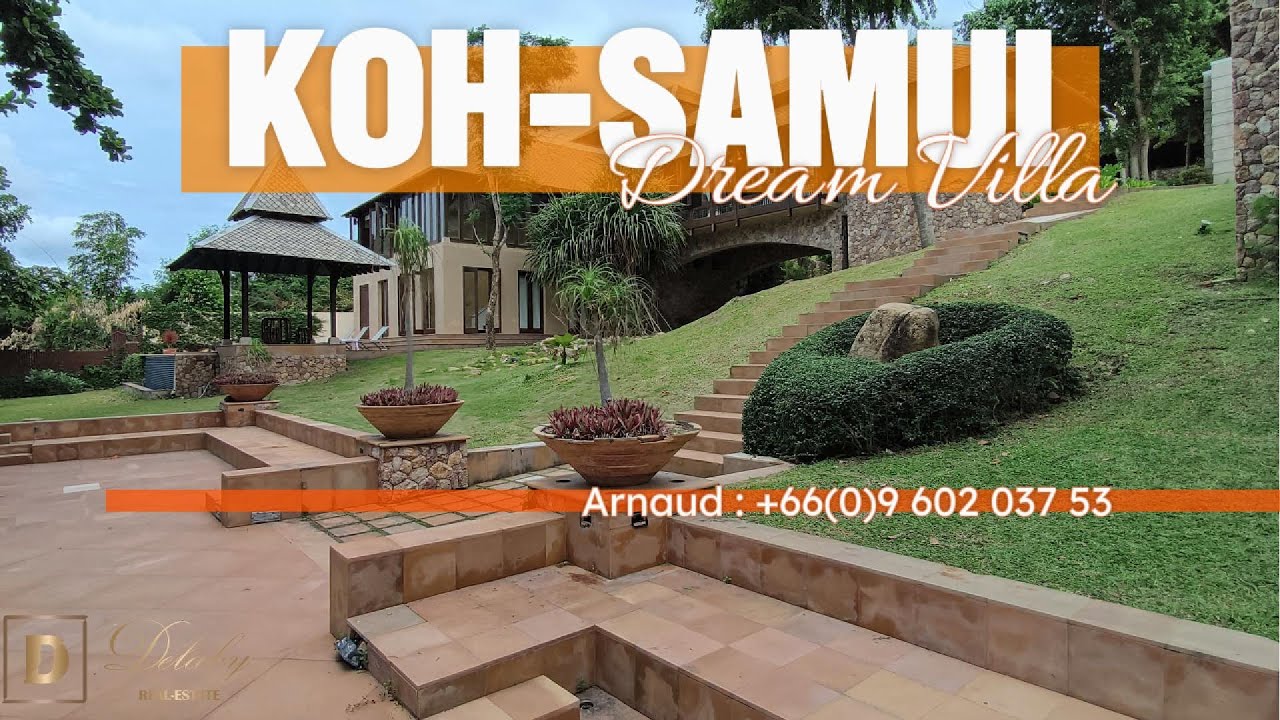 Amazing beach front villa In Plai Laem for sale - Koh Samui