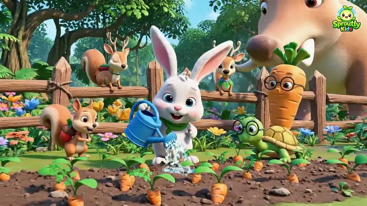 Japanese | 🐰 うさぎと大きなにんじん 🥕 | Bunny and the Giant Carrot | Life story