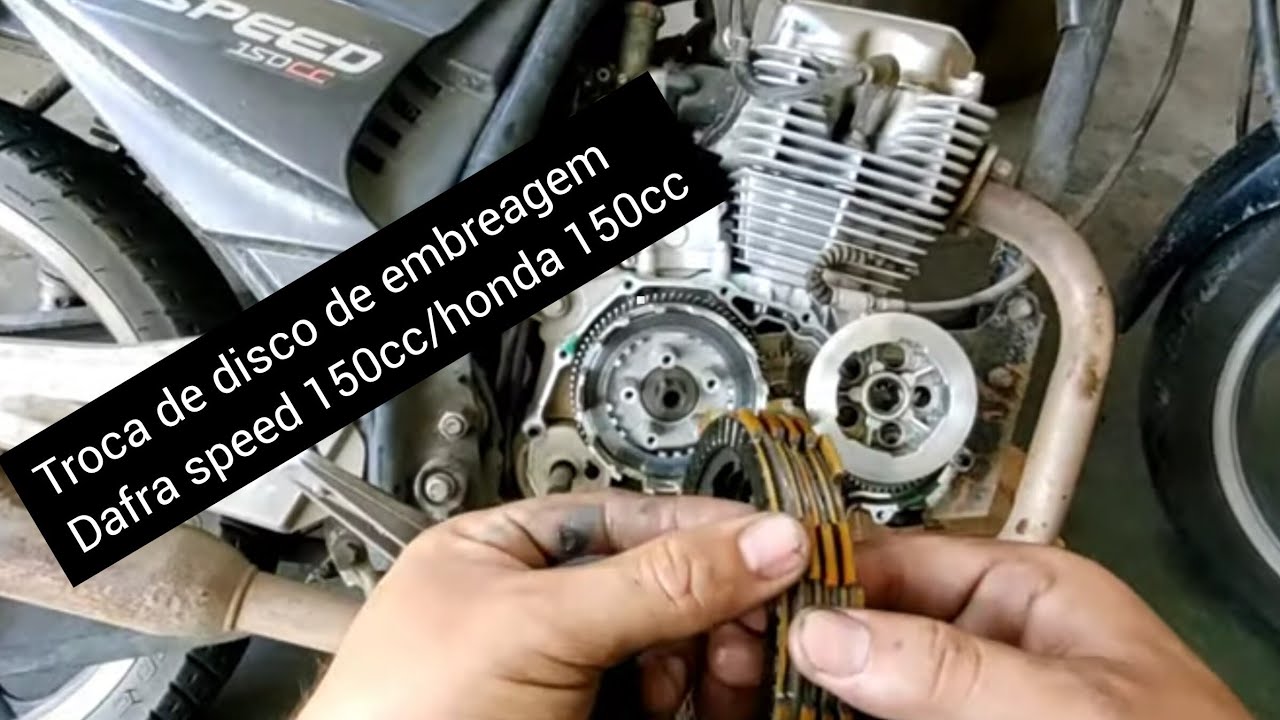 Como trocar DISCO de EMBREAGEM Cg 150/Dafra speed 150 PASSO A PASSO, E DETALHADAMENTE