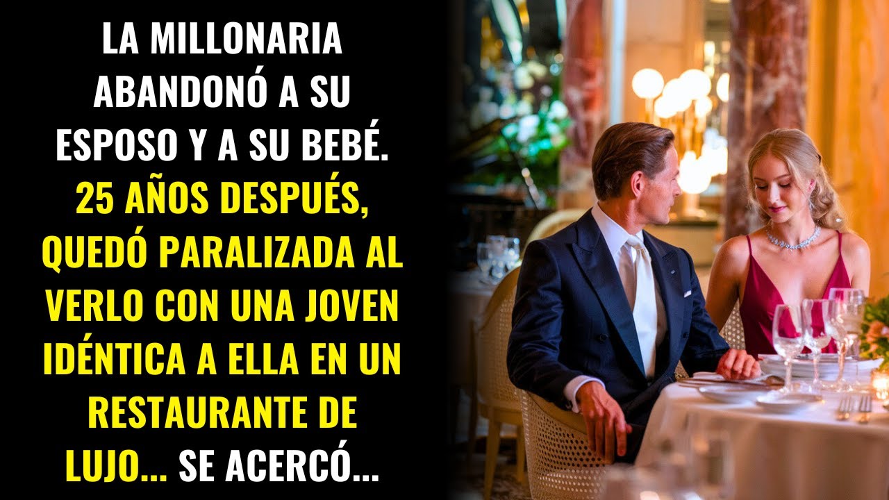 LA MILLONARIA ABANDONÓ A SU ESPOSO Y A SU BEBÉ. 25 AÑOS DESPUÉS, QUEDÓ PARALIZADA AL VERLO CON...