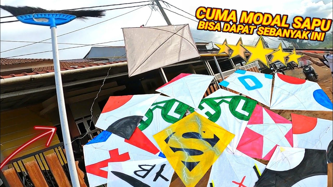 CUMA DI LOKASI INI MODAL SAPU BEKAS BISA DAPAT LAYANGAN SEBANYAK INI