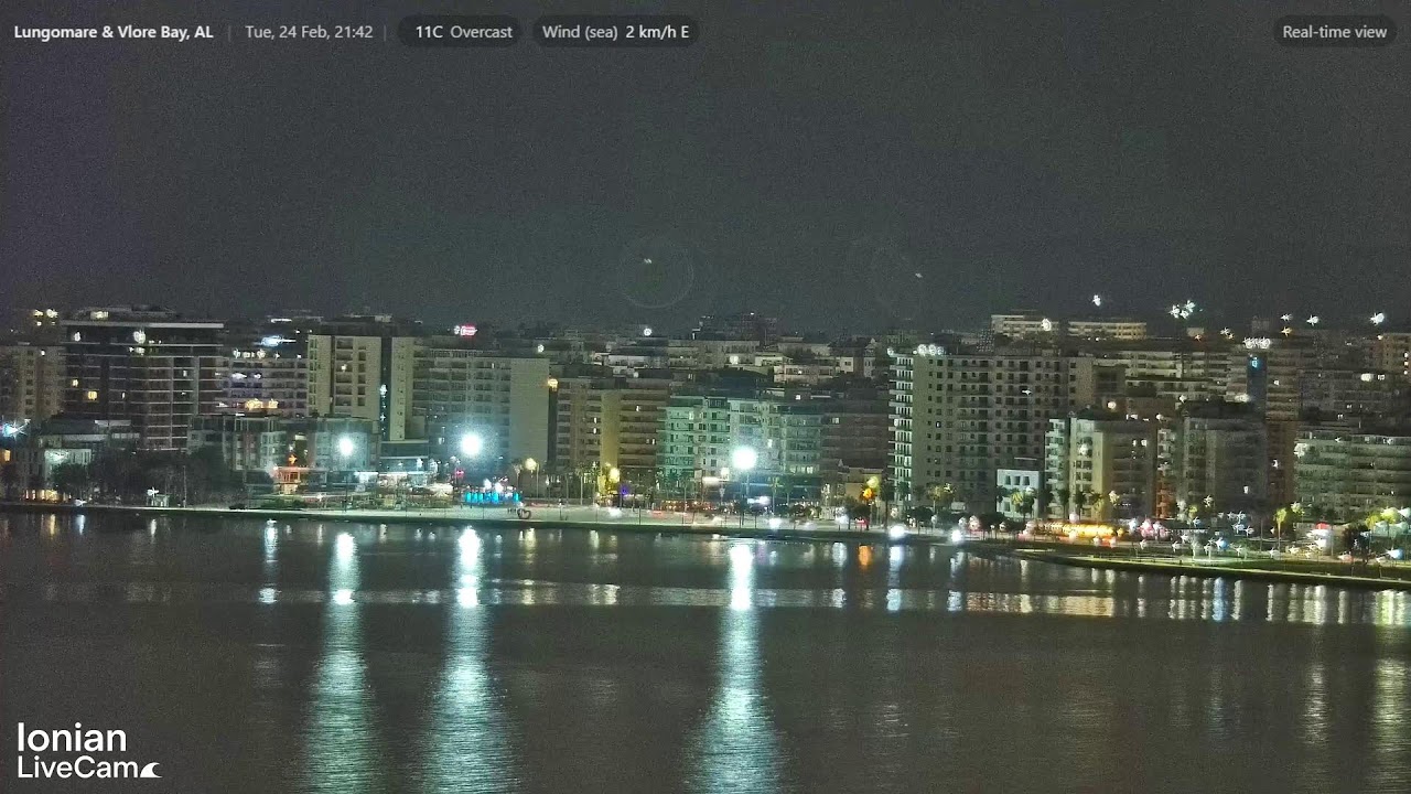 Vlora Live replay 🌊 Real-Time Sea & City