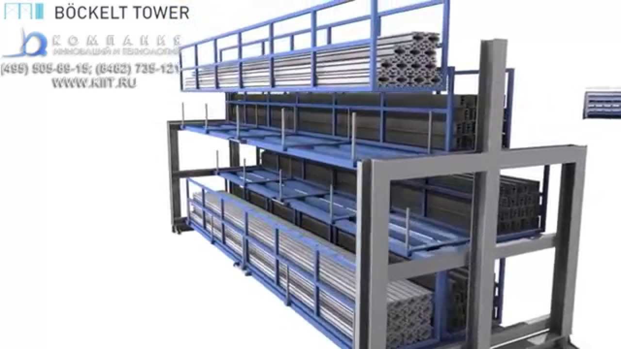 Стеллажи для хранения длинномерного металла |www.kiit.ru| склад профильного проката