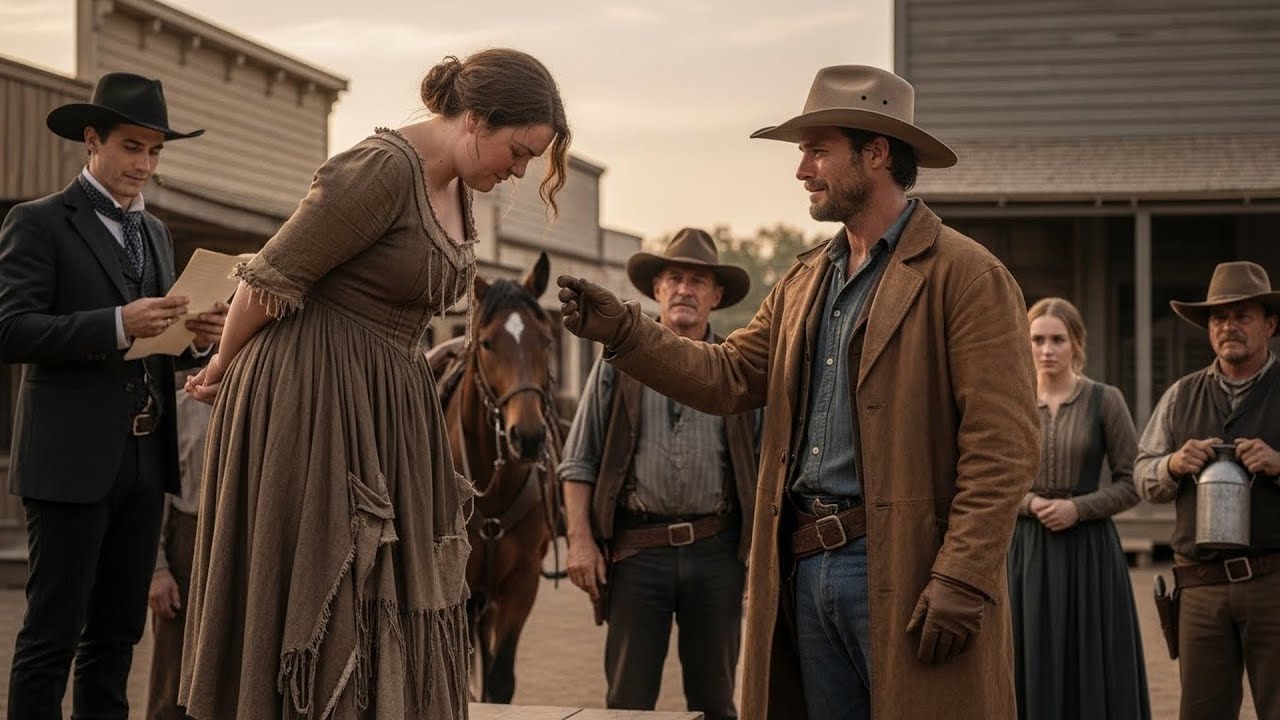 She Was Humiliated At Auction Block For Size, Cowboy Bought Her With Tears And Said 