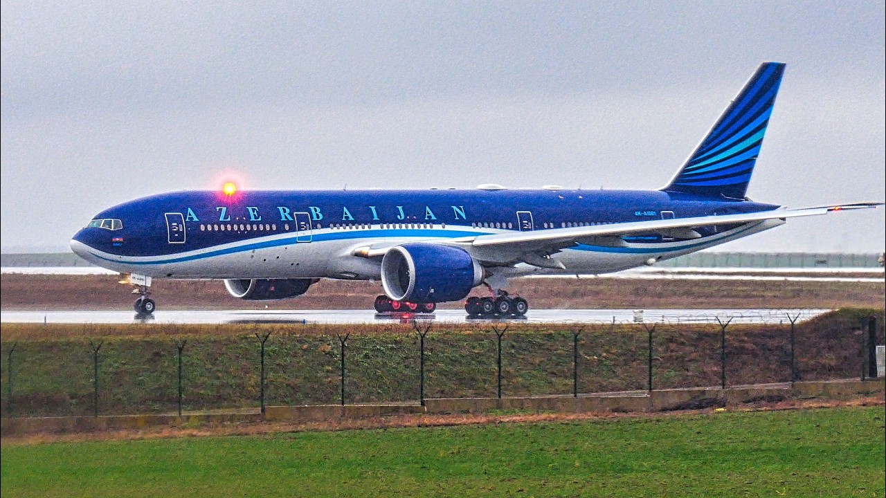 🇦🇿 PRESIDENT ONBOARD 🇷🇸 Azerbaijan Boeing 777 & Airbus A319CJ Storm Landing at Belgrade