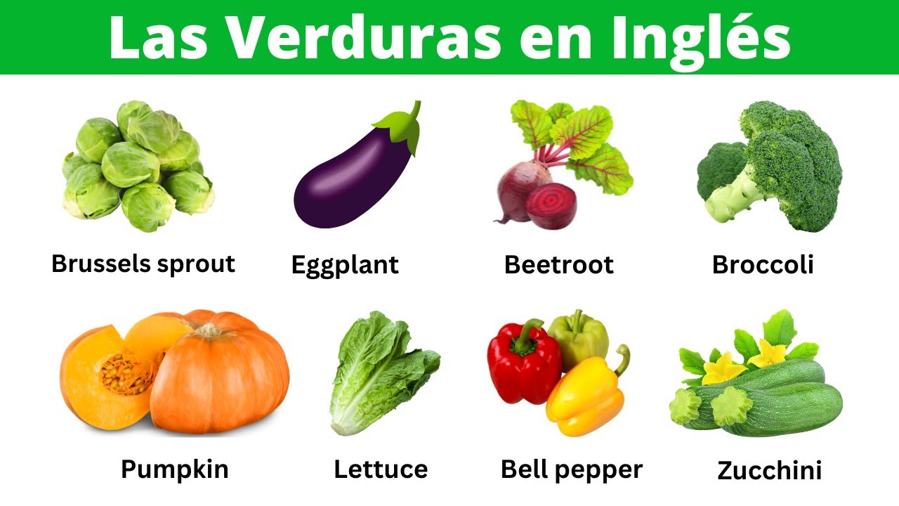 Aprende las Verduras en Inglés | 35 Vegetables Vocabulary in English