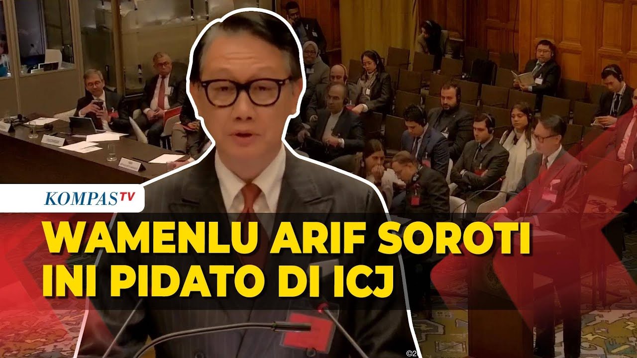 [FULL] Pidato Wamenlu RI Arif Havas soal Perubahan Iklim di Mahkamah Internasional Den Haag