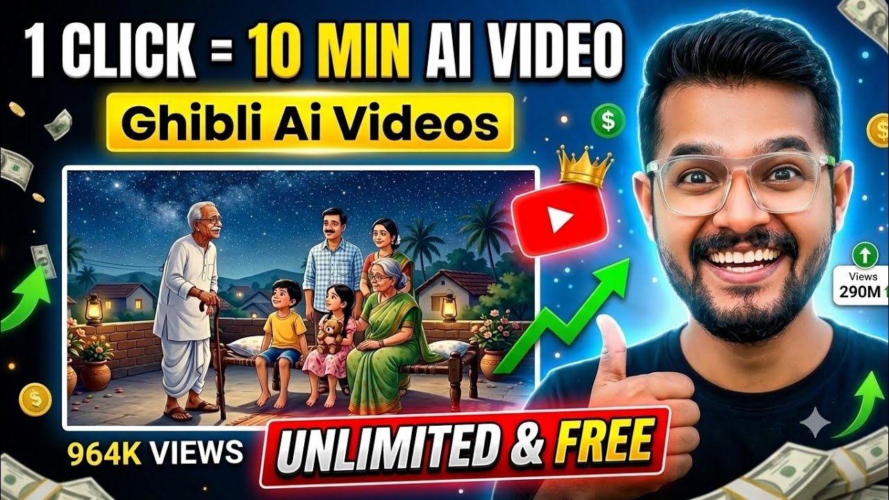 How to Create Ghibli Style AI Videos | AI Video Kaise Banaye | AI Se Cartoon Video Kaise Banaye