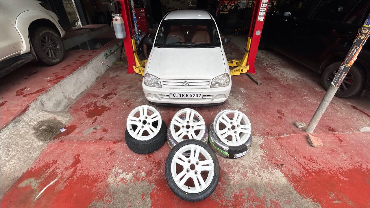 Vlog 20 | Maruti zen with optra wheels and ling long tyres | zen modified#alloywheels #modified #zen