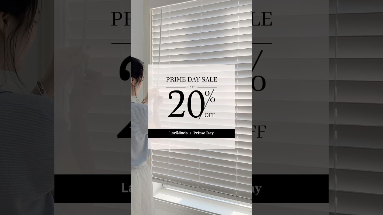 ☁️ Cordless White Faux Wood Blinds