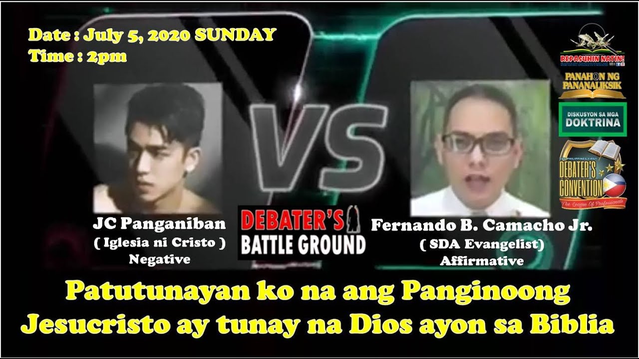 DEBATE 2020: Christology (SDA vs. INC)