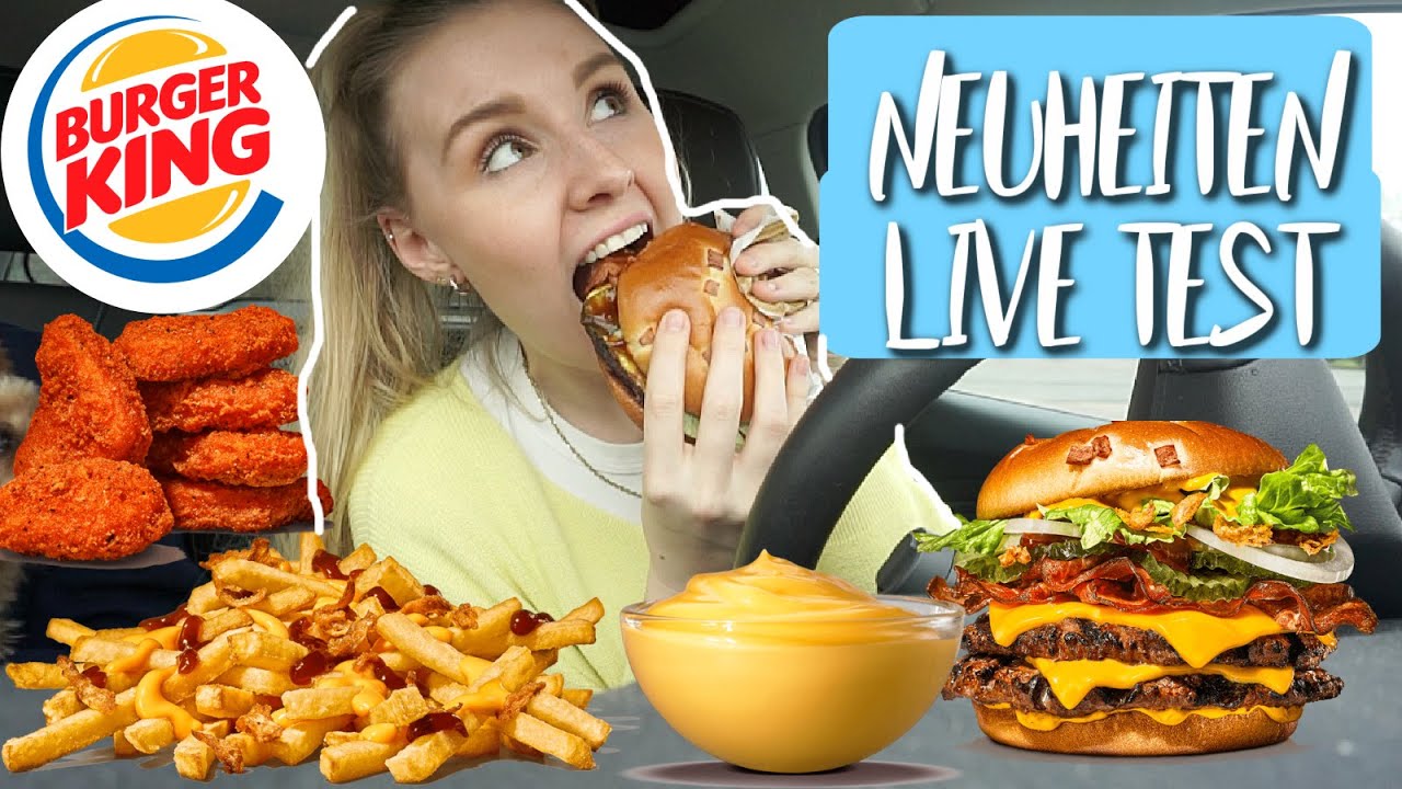 YUMMMYY 😋 SO VIEL NEUES gibt es JETZT bei BURGER KING! Spicy Nuggets,  Cheddar Dip 🧀 und MEHR! 😍