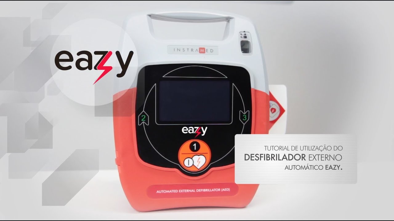 Eazy - O desfibrilador fácil de usar, portátil, confiável e inteligente.