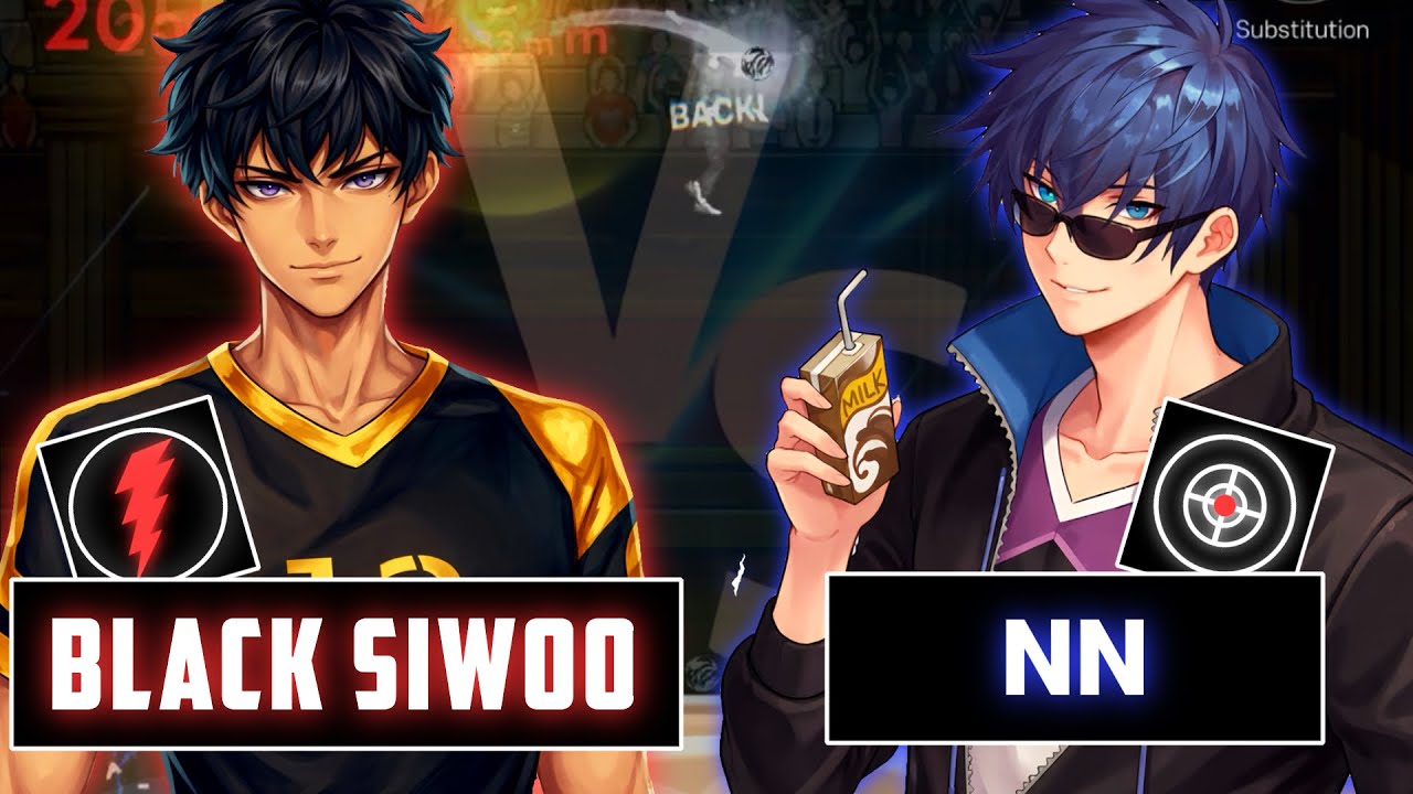 Black SiWOo Vs NN !! Full gameplay. Colosseum Match . The Spike Volleyball 3x3