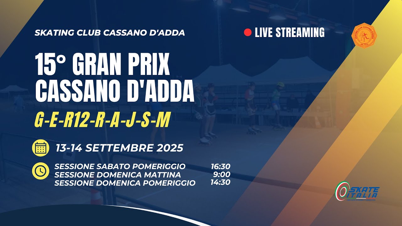 15° GRAN PRIX CASSANO D'ADDA - Sessione gare Sabato Pomeriggio