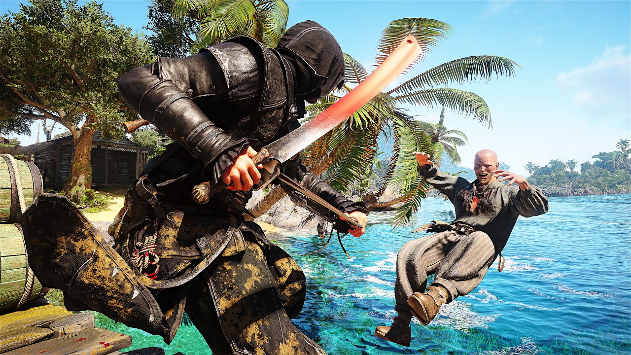 Assassin's Creed Black Flag Resynced - Lore-Accurate Edward Kenway Stealth Kills (No HUD/No Damage)