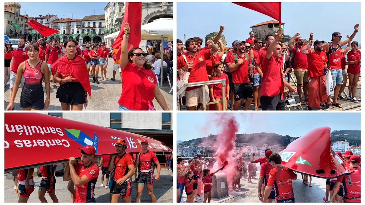 Así animan a La Marinera en Castro Urdiales Cuando Reman en Casa. Ganar o Perder Juntos.