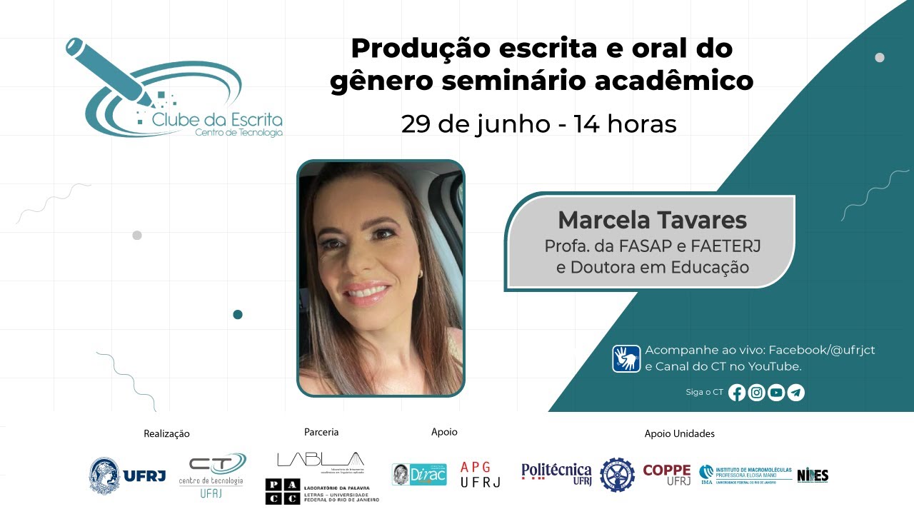Produção escrita e oral do gênero seminário acadêmico