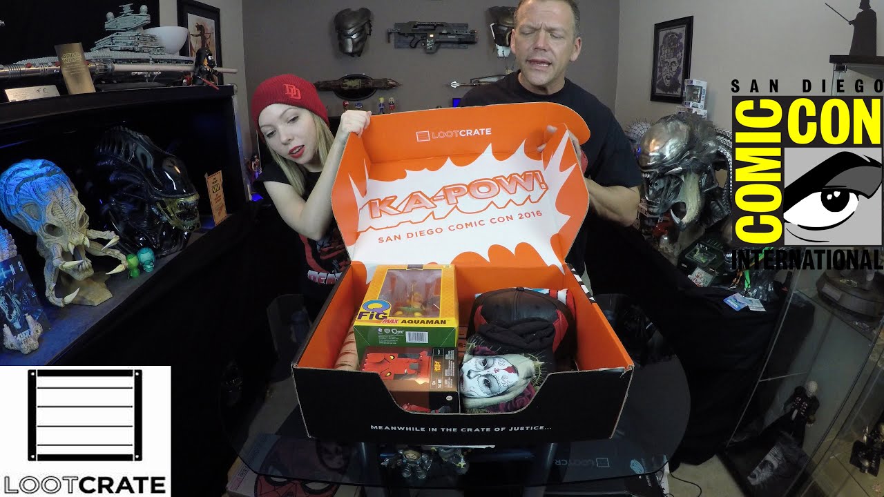 Mega Loot Crate SDCC 2016 - Gallery of Heroes Unboxing - Bonus Loot Con 2016 | Guru Reviews