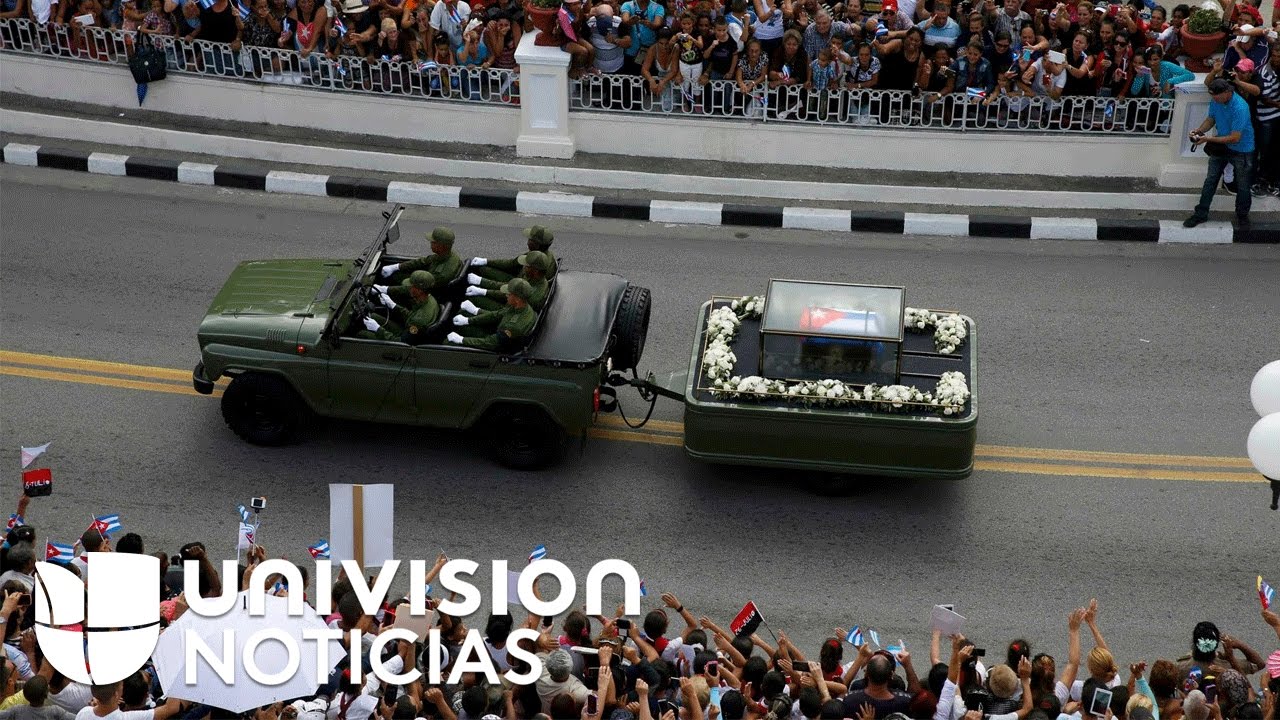 Caravana fúnebre con los restos de Fidel Castro llega a Bayamo en su tercer día de recorrido por las