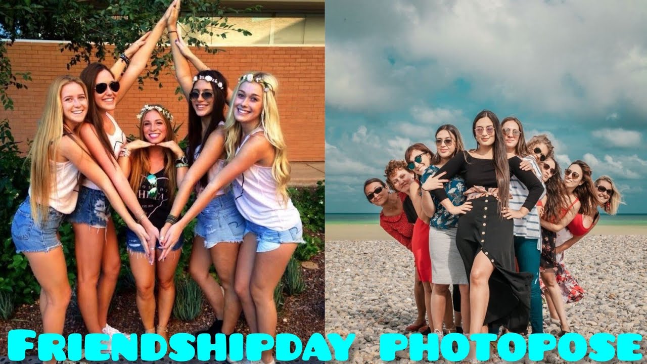 Photo poses for Friendshipday/Group photo poses/Friendship day photo poses/Apeksha's creation