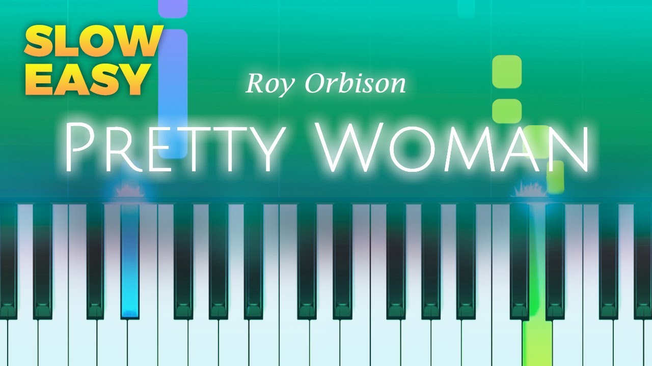 Roy Orbison - Oh, Pretty Woman - SLOW EASY Piano TUTORIAL by Piano Fun Play