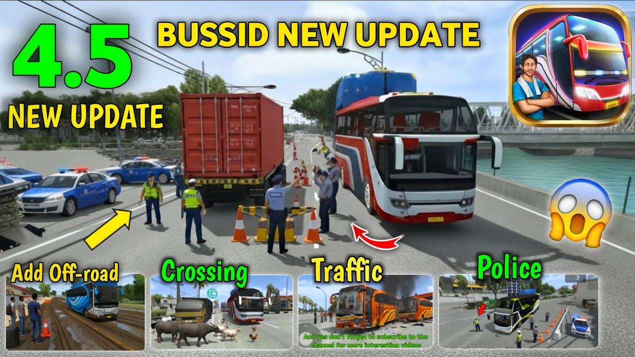 FINALLY !! BUS SIMULATOR INDONESIA NEW UPDATE V45 | RELEASE DATE  New v4.5 | Bus Game 