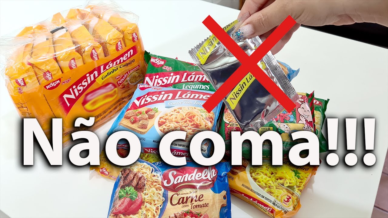 Não coma e nem faça!!!  Nissin Miojo   antes de ver este vídeo