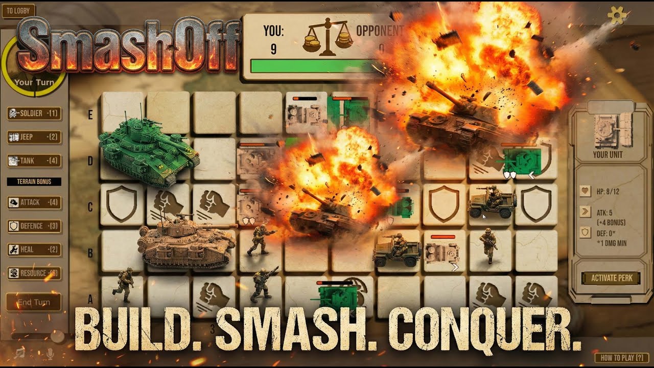 SmashOff Official Trailer - Build & SMASH in Turn-Based Tactics! (Steam Wishlist 2026)