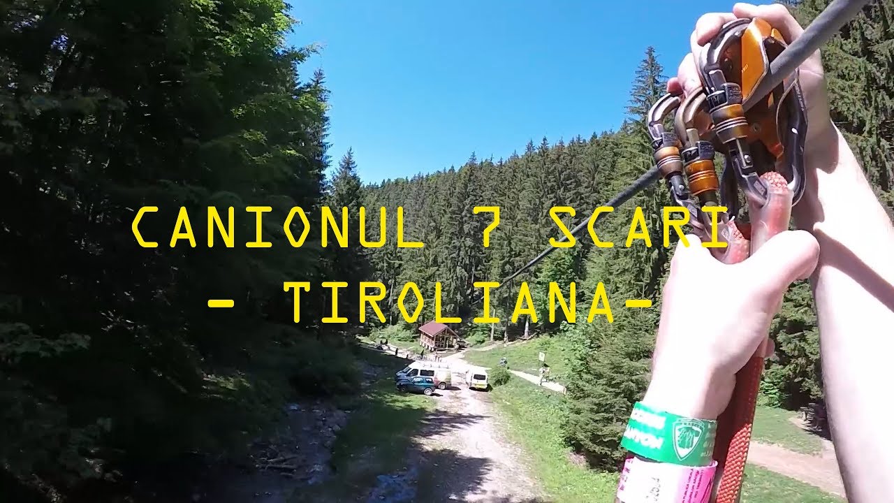Canionul 7 Scari Brasov - Traseu tiroliana intreg 2018 l GoPro Hero 5
