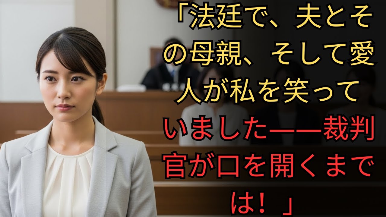 離婚調停で「お前に1円もやらんw」と私を嘲笑う夫と愛人→たった1枚の証拠で全員地獄に堕ちた復讐劇
