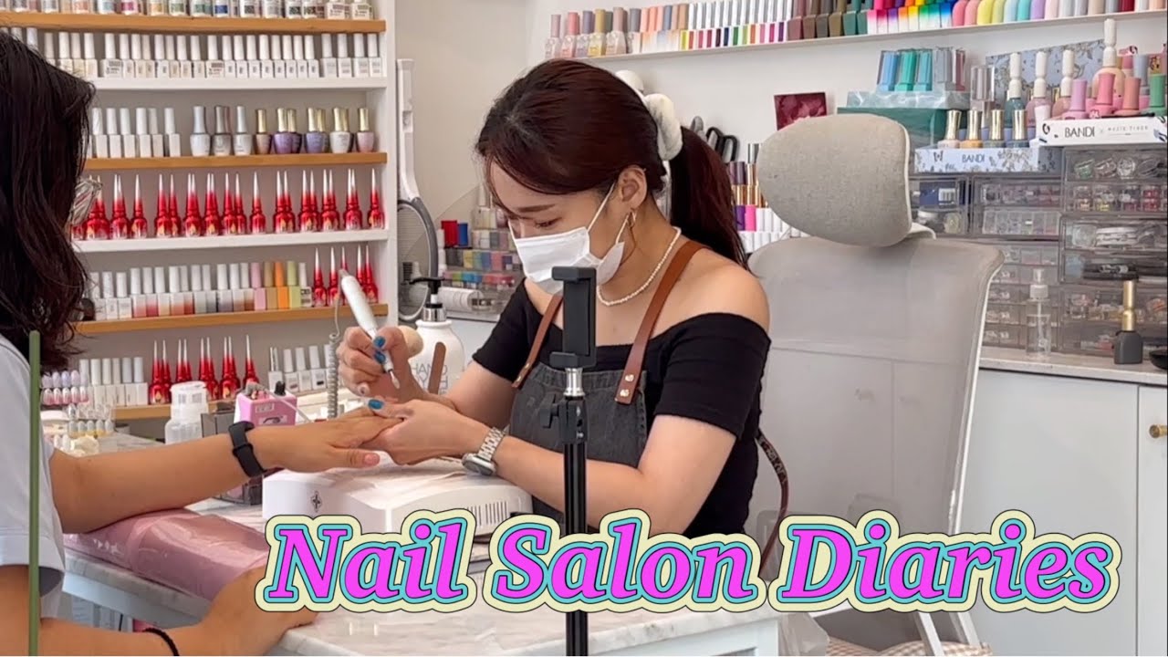 From Morning to Night : Nail Salon Owner's Life🌙