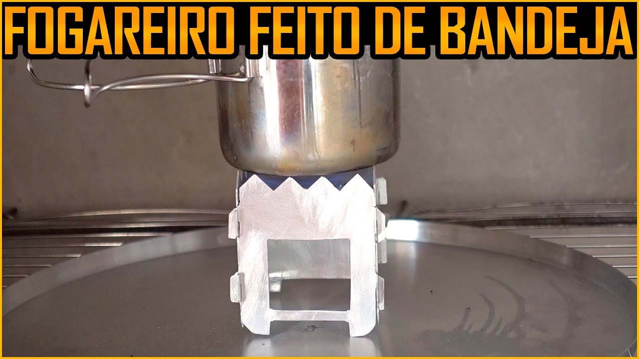 Fogareiro Feito de uma Bandeja ou Forma de Bolo!