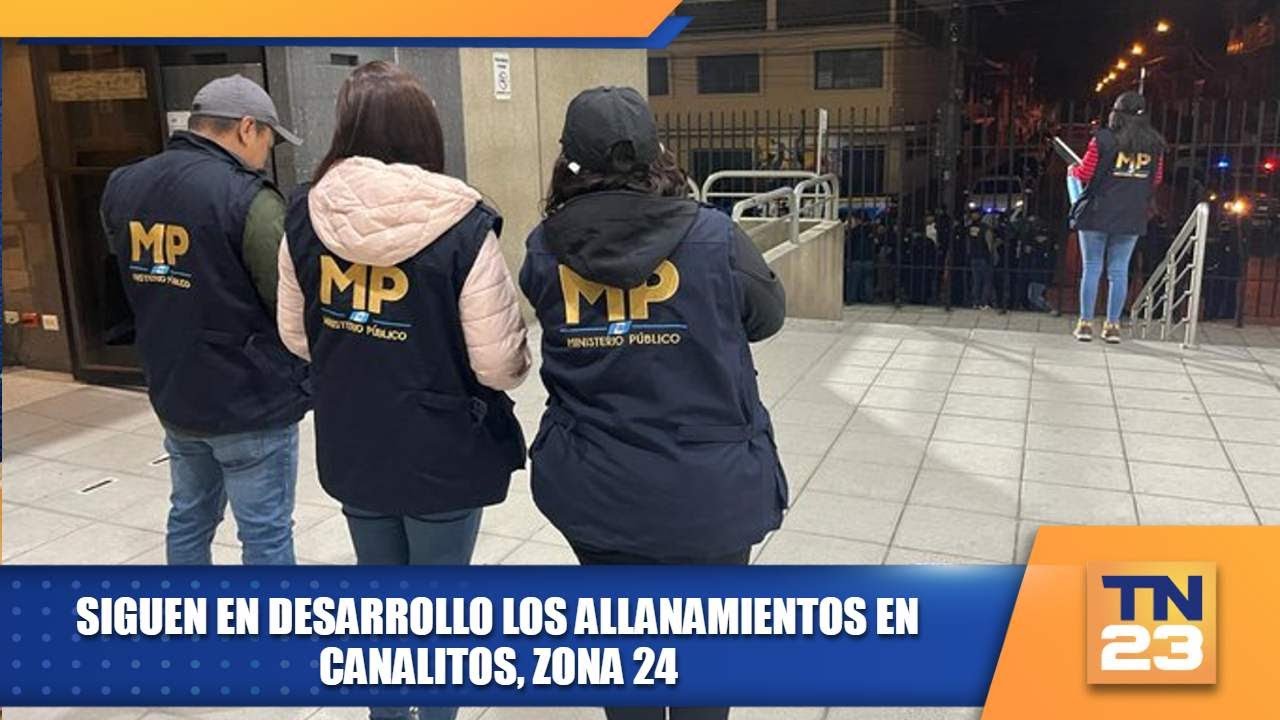 Siguen en desarrollo los allanamientos en Canalitos, zona 24.