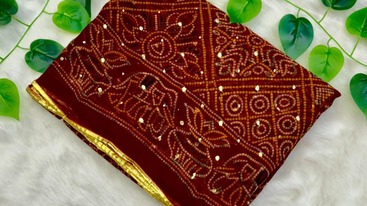 જામનગરી બાંધણી#  ફક્ત 1200 રૂપિયા મા # Darbari Badhni # Rajputi Culture # Darbari Saree #9974331145 