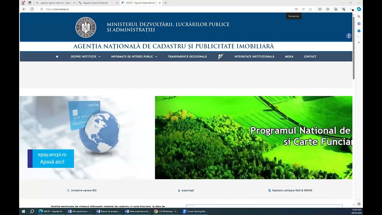 REGISTRU AGRICOL ȘI CADASTRU FUNCIAR