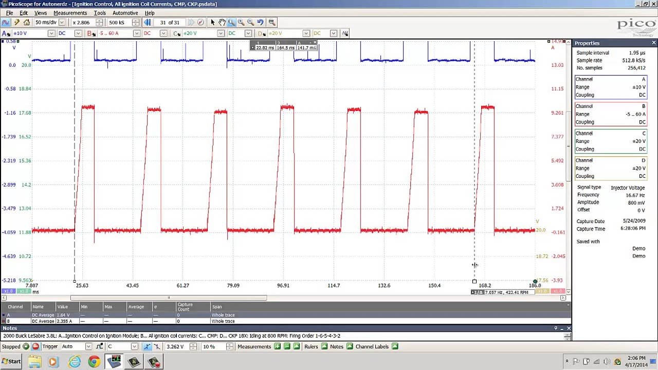 Waste Spark Waveforms on PicoScope - Part 3